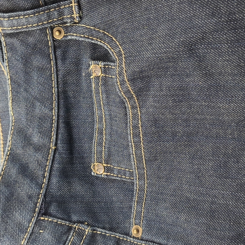 Fashion🔺️Bug Moderately Curvy Dark Wash Wide Leg Blue Jeans Size 22W - Picture 17 of 17